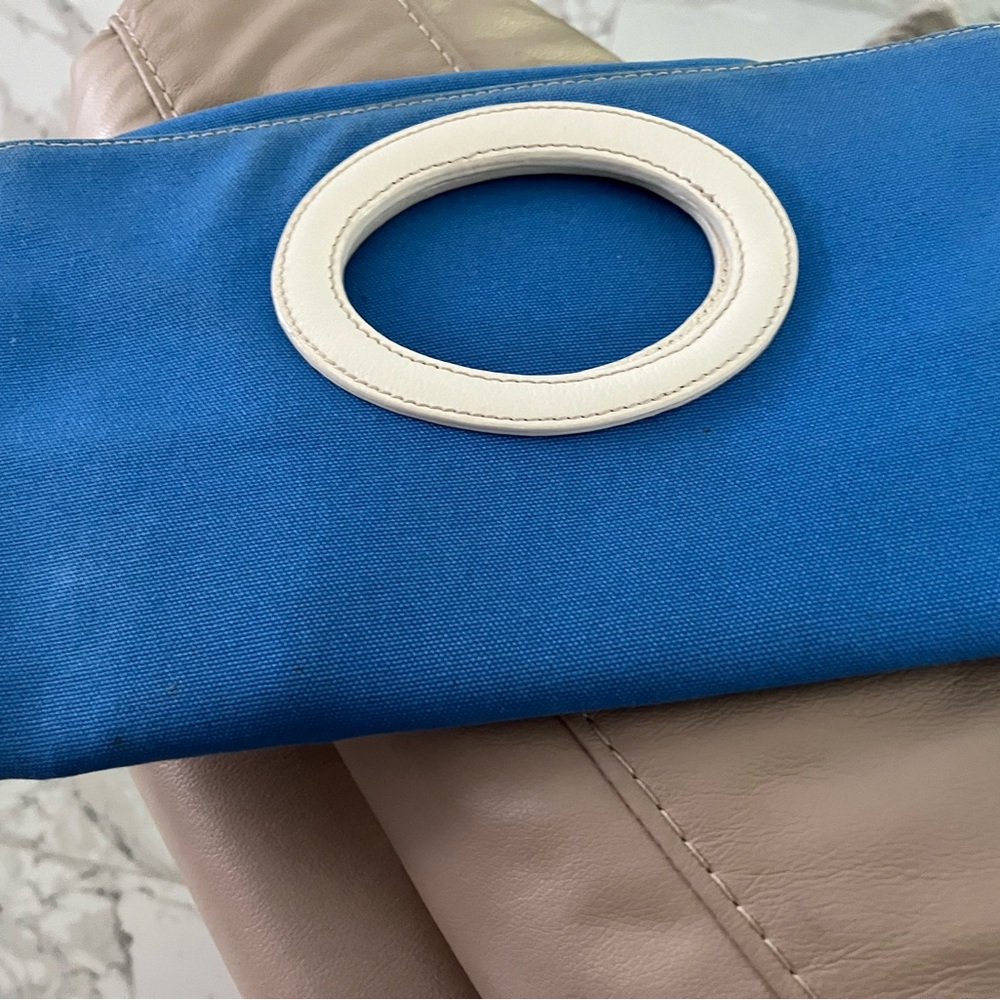 Kate Spade Blue and Cream Women's  convertible clutch